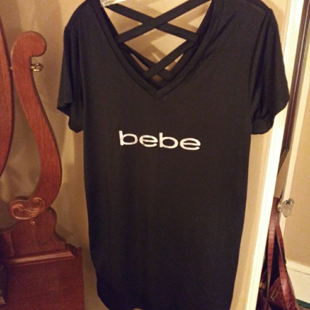 BeBe Nightshirt Black XL fits like a Medium NWOT